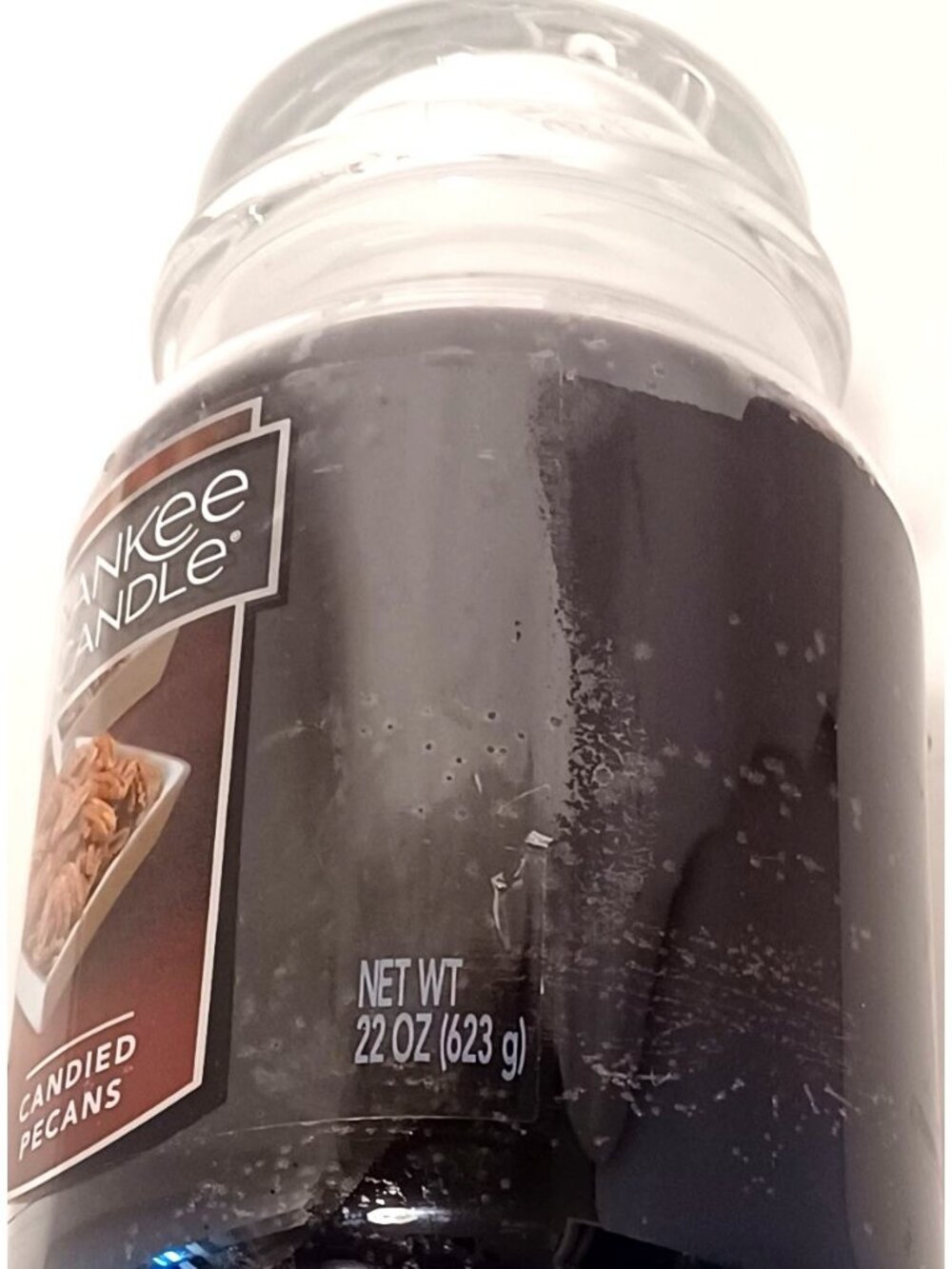 Yankee Candle Candied Pecans Scented Large Jar Candle 22 oz RETIRED Scent NOS - Picture 10 of 10